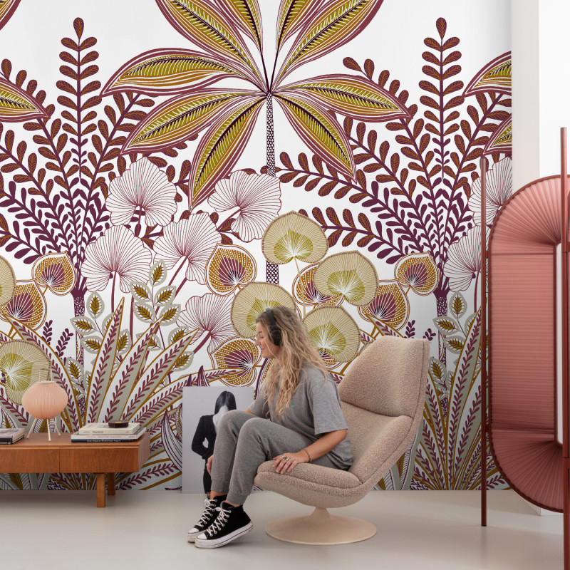 Panoramique vinyle sur intissé Jody terracotta - 280x159cm - Orom 2 - Grandeco - A67701
