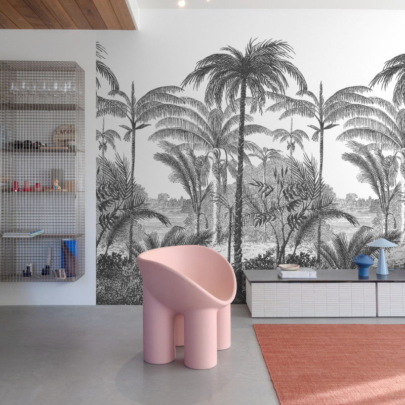 Panoramique vinyle sur intissé Palm Scenery - 280x159cm - Orom 2 - Grandeco - A58201