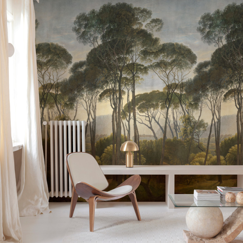 Panoramique vinyle sur intissé Historique paysage pin - 280x159cm - Orom 2 - Grandeco - A46301