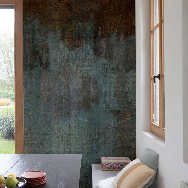 Panoramique vinyle sur intissé Beton rouille - 280x159cm - Orom 2 - Grandeco - A43101