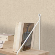 Papier peint vinyle sur intissé Uni mat latte - Linen 2 - Caselio - 103221415