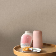 Papier peint vinyle sur intissé Uni mat châtaigne - Linen 2 - Caselio - 103221850