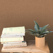 Papier peint vinyle sur intissé Uni mat noisette - Linen 2 - Caselio - 103222424