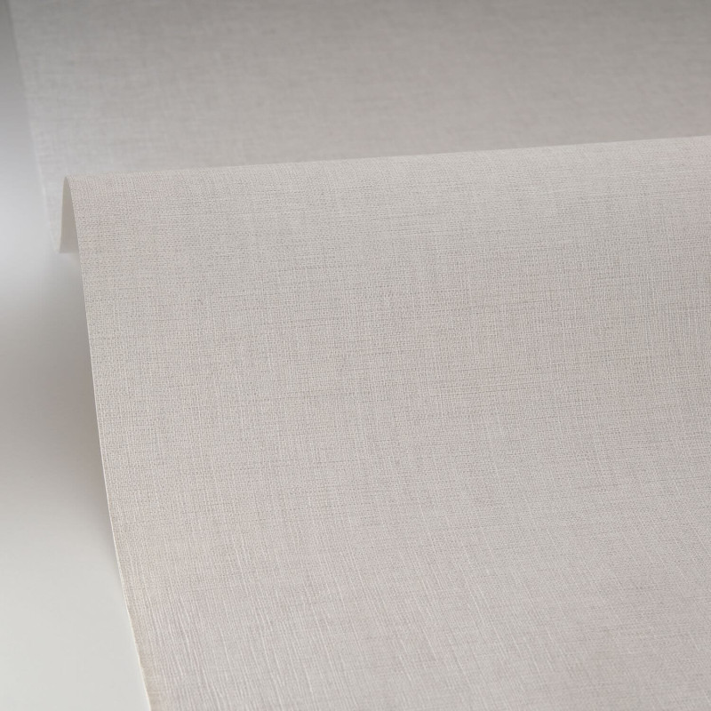Papier peint vinyle sur intissé Uni mat gris clair - Linen 2 - Caselio - 103229055