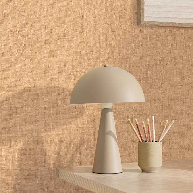 Papier peint vinyle sur intissé Uni irisé pêche cuivré - Linen 2 - Caselio - 103233030