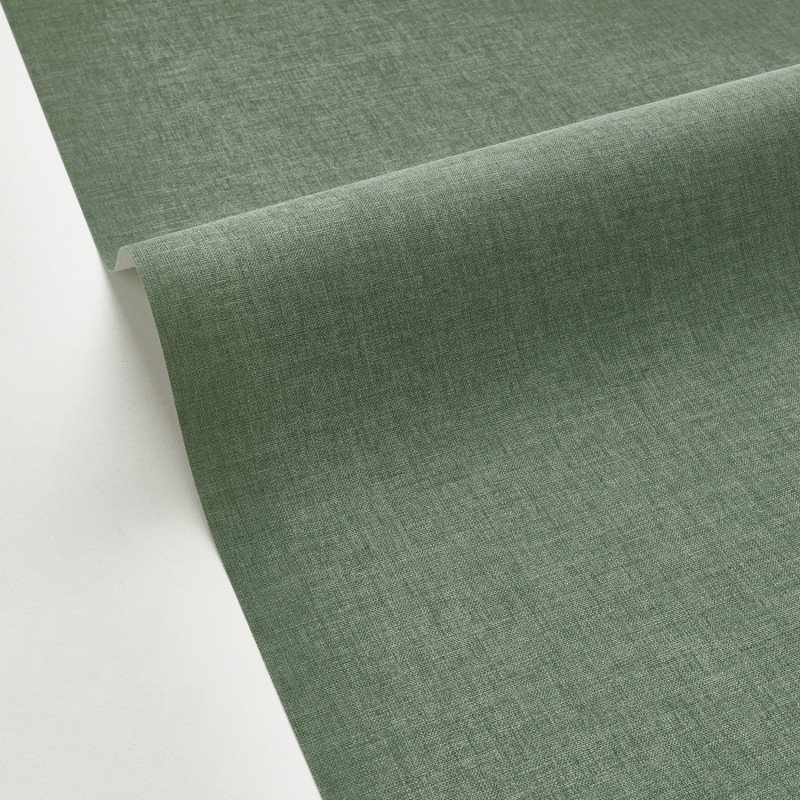 Papier peint vinyle sur intissé Linen Unis mat vert bouteille - Art Of Botany - Caselio - AOB68527852