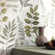 Papier peint vinyle sur intissé Florium vert d'eau - Art Of Botany - Caselio - AOB106660782