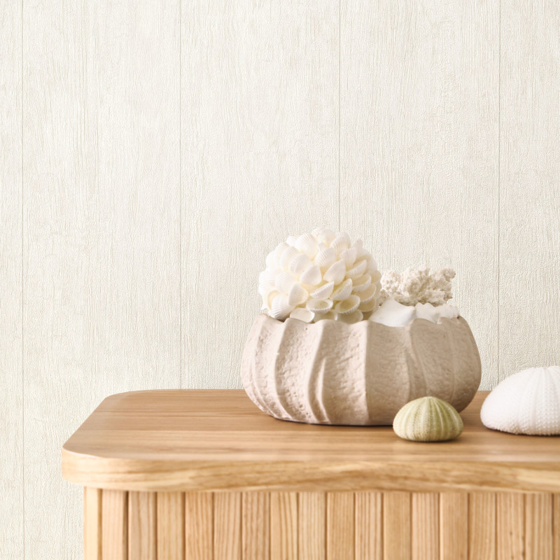 Papier peint vinyle sur intissé Marina beige - Seaside - Casadeco - SEAS25091106