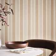 Papier peint vinyle sur intissé Classic Lines taupe or - Line Up - Caselio - LNP106731120