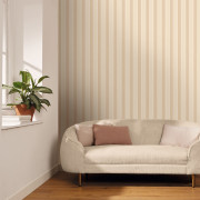 Papier peint vinyle sur intissé Classic Lines beige or - Line Up - Caselio - LNP106731020