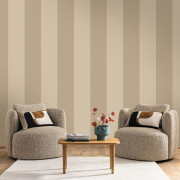 Papier peint vinyle sur intissé XXL Lines taupe - Line Up - Caselio - LNP106721150