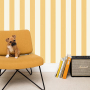 Papier peint vinyle sur intissé Linen Lines jaune soleil - Line Up - Caselio - LNP104042000