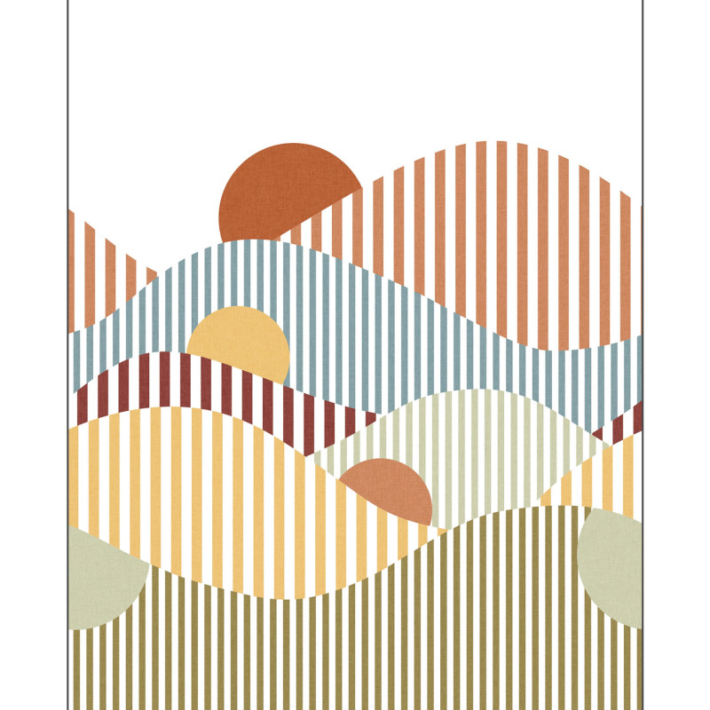 Panoramique intissé Linéar multicolore - 200X280cm - Line Up - Caselio - LNP106764503