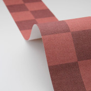 Frise papier peint intissé Checks Border bordeaux - Line Up - Caselio - LNP106798008