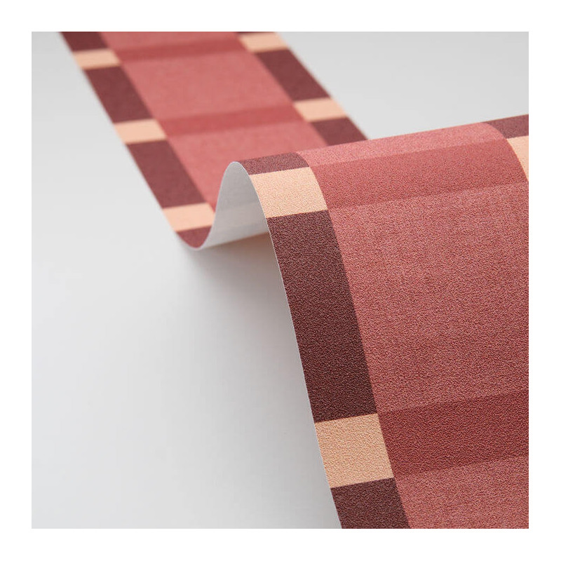Frise papier peint intissé Square Border bordeaux - Line Up - Caselio - LNP106788006