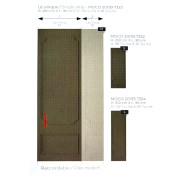 Panoramique intissé Le Boudoir vert kaki - 90X280cm - Moulures&Co - Casadeco - MOCO201397323