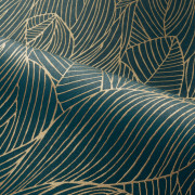 Papier peint intissé Hosta bleu marine - Jardin Félicia - Casamance - 76602752