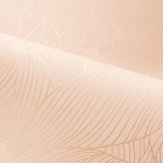 Papier peint intissé Hosta rose poudré - Jardin Félicia - Casamance - 76602446