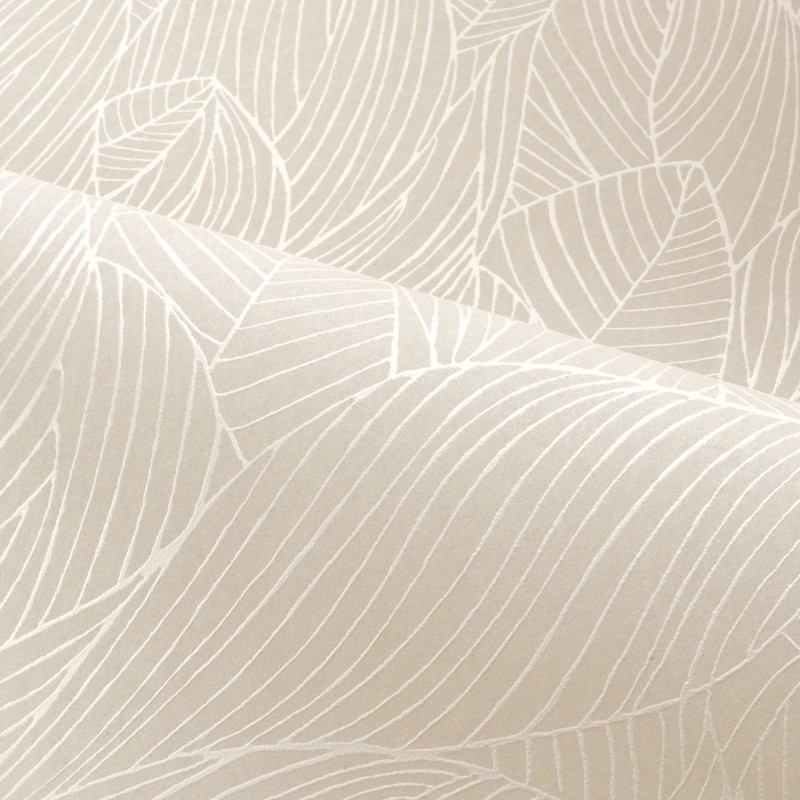 Papier peint intissé Hosta marron glacé - Jardin Félicia - Casamance - 76602242