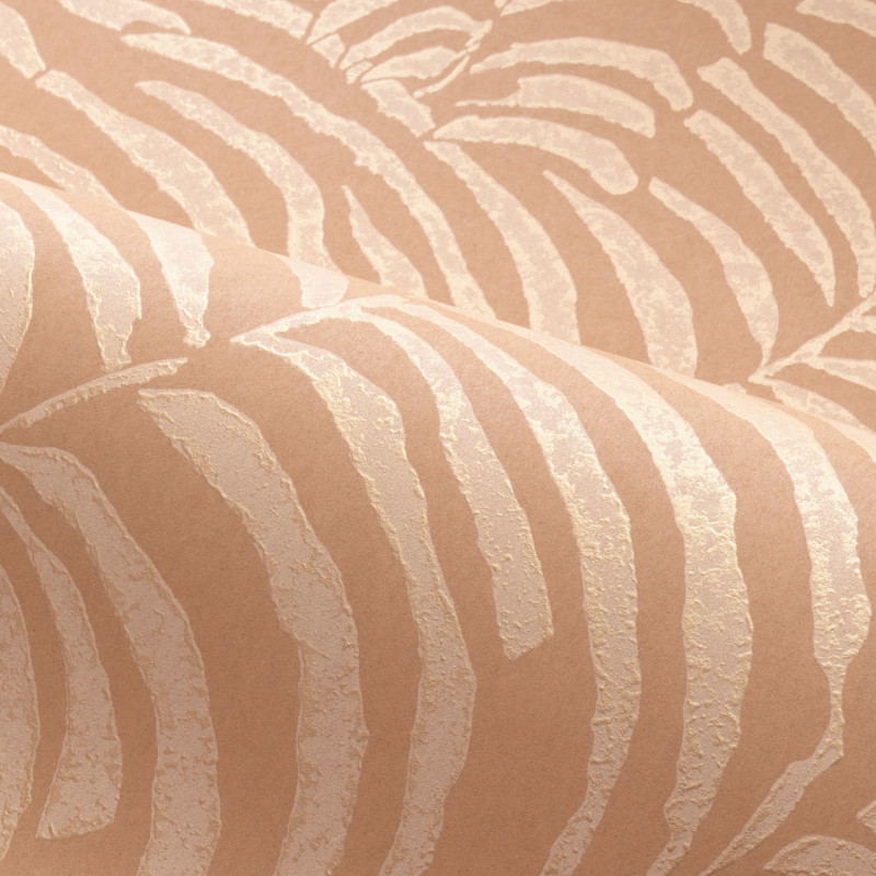 Papier peint intissé Nobile nude doré - Jardin Félicia - Casamance - 76591732