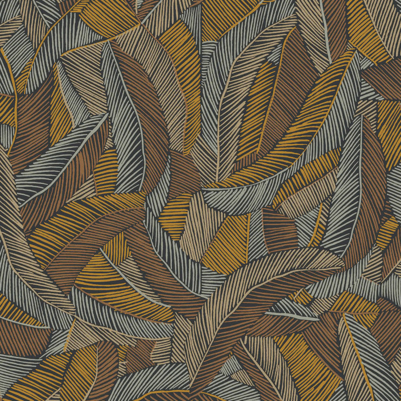 Papier peint intissé Pennas Ceylon noir - Romance - Masureel - ROM202