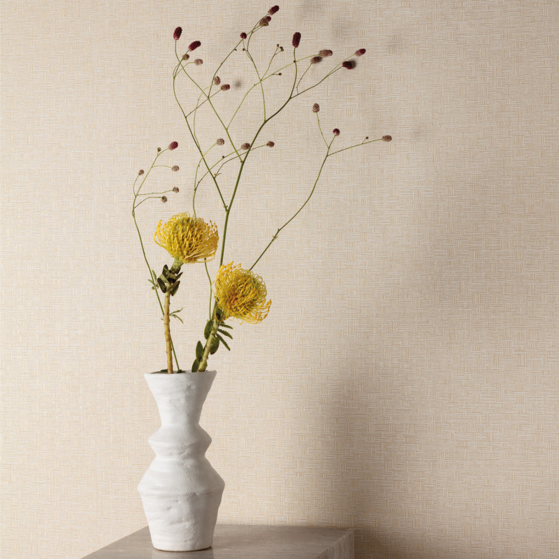 Papier peint intissé Tonnet Angora beige - Romance - Masureel - ROM301