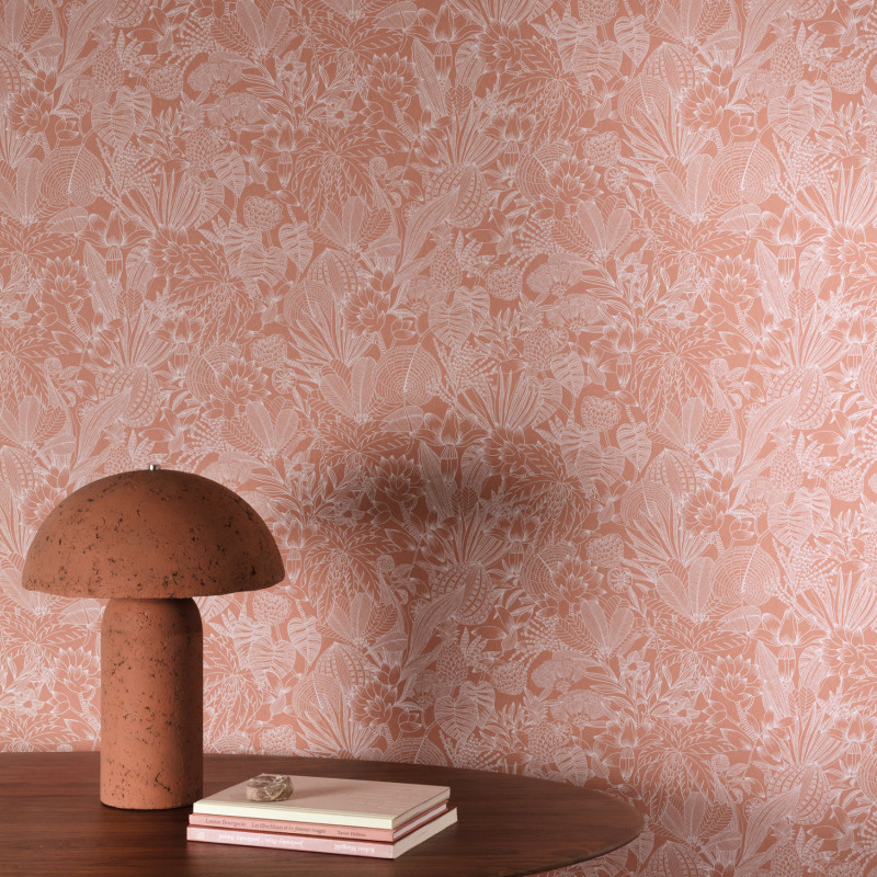 Papier peint intissé Bellis Carnelian - Romance - Masureel - ROM104