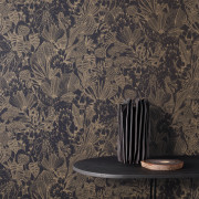 Papier peint intissé Bellis Niagara noir - Romance - Masureel - ROM103