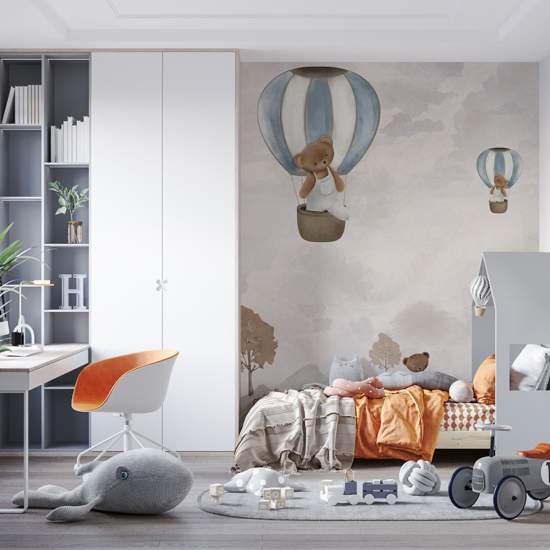 Panoramique intissé Les Amis des Ballons - 212X280cm - Farandole - Lutèce - CW6135-1
