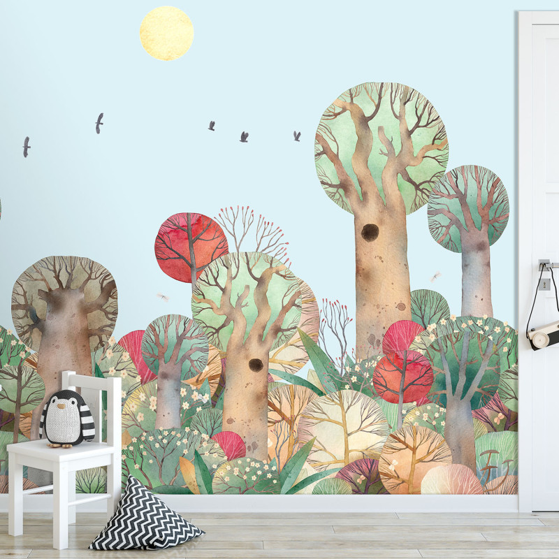 Panoramique intissé Forêt des Merveilles - 265X280cm - Farandole - Lutèce - CW6049-2