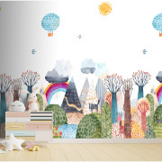 Panoramique intissé Paysage Coloré - 212X280cm - Farandole - Lutèce - CW6048-1