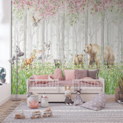 Panoramique intissé Forêt au Printemps - 265X280cm - Farandole - Lutèce - CW6045-1