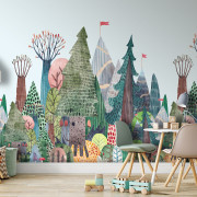 Panoramique intissé Forêt de Pins - 212X280cm - Farandole - Lutèce - CW6034-2