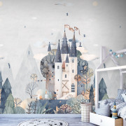 Panoramique intissé Château Féérique - 212X280cm - Farandole - Lutèce - CW6005-2