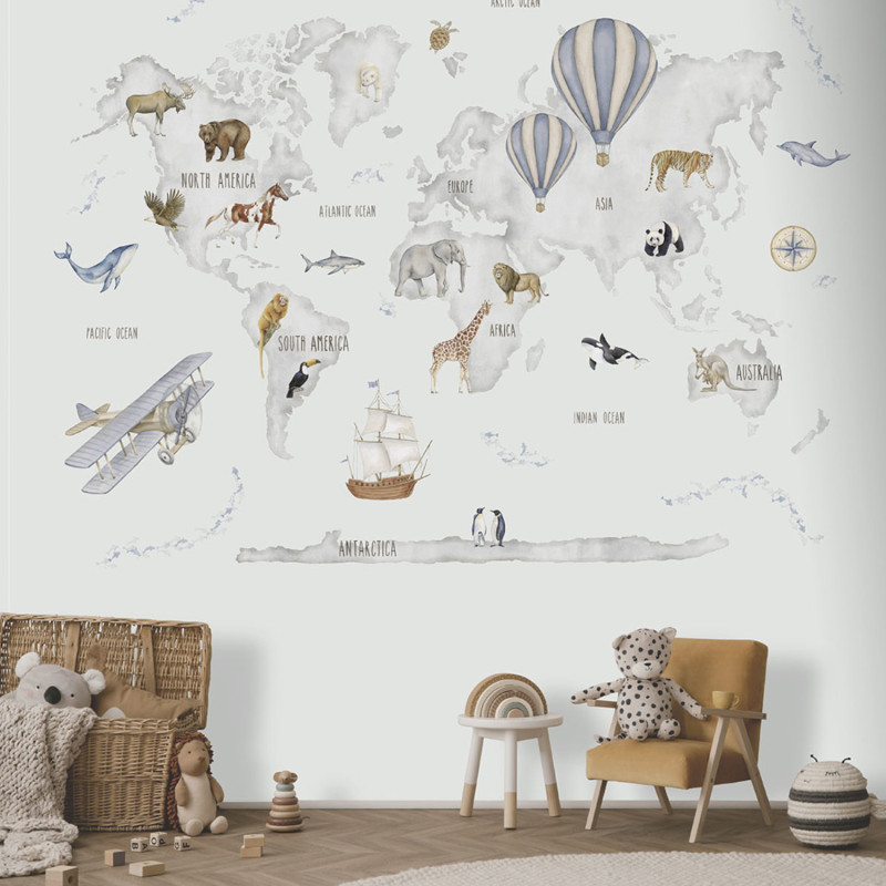 Panoramique intissé Atlas Aventure - 212X280cm - Farandole - Lutèce - CW6118-1