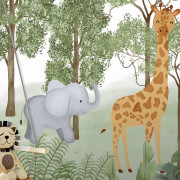 Panoramique intissé Safari Jungle - 212X280cm - Farandole - Lutèce - CW6117-1