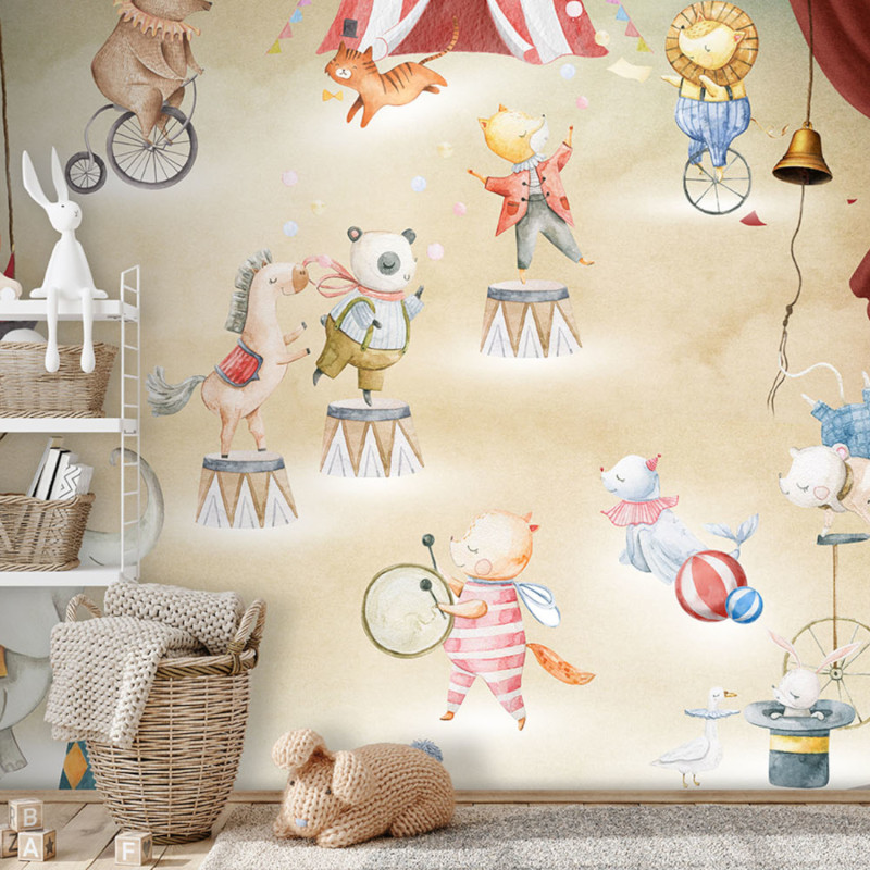 Panoramique intissé Cirque Ludique - 212X280cm - Farandole - Lutèce - CW6056-1