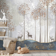Panoramique intissé Cerf de la Forêt - 212X280cm - Farandole - Lutèce - CW6047-1