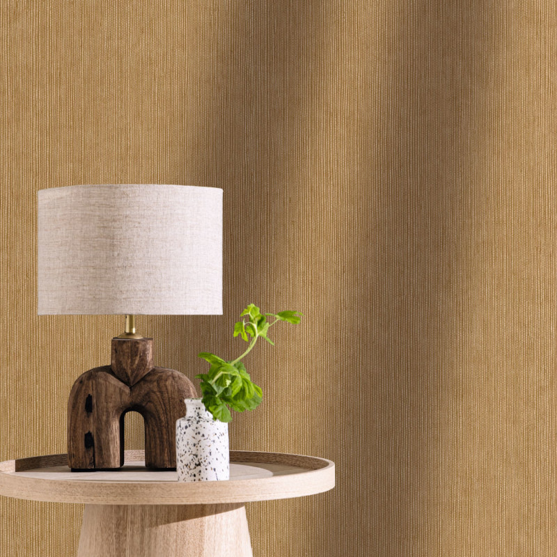 Papier peint vinyle sur intissé Sisal cacao - Matières - Caselio - MMT106012234