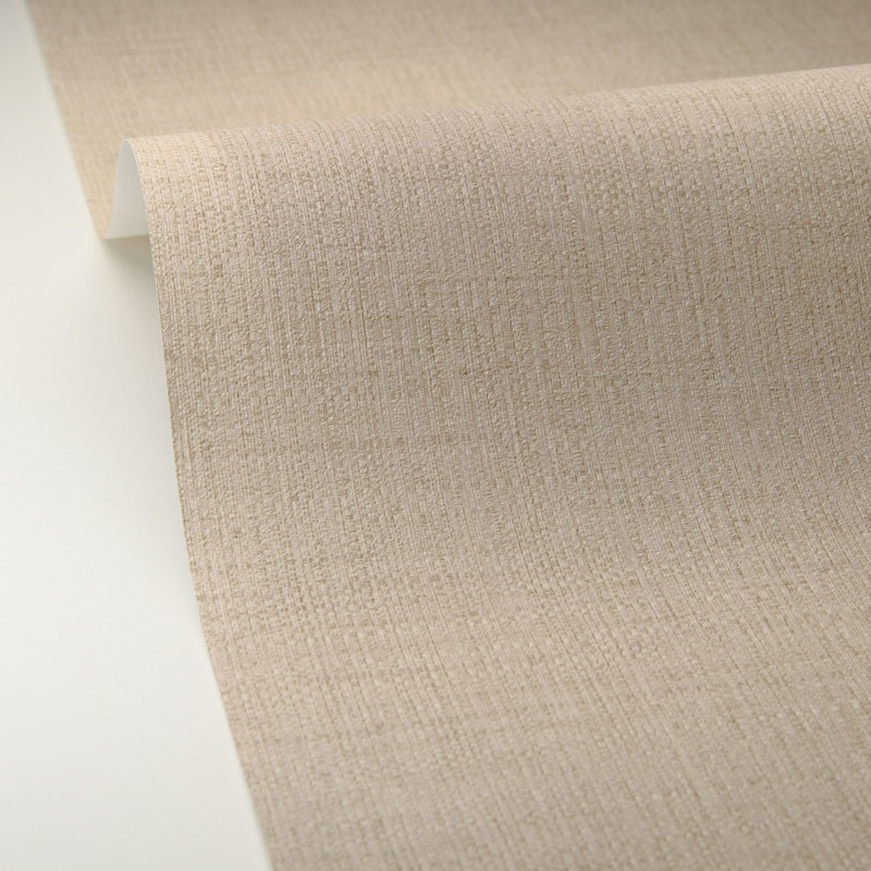 Papier peint vinyle sur intissé Raphia taupe foncé - Matières - Caselio - MMT105971664