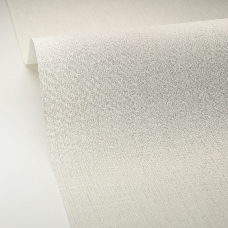 Papier peint vinyle sur intissé Raphia neige - Matières - Caselio - MMT105970155
