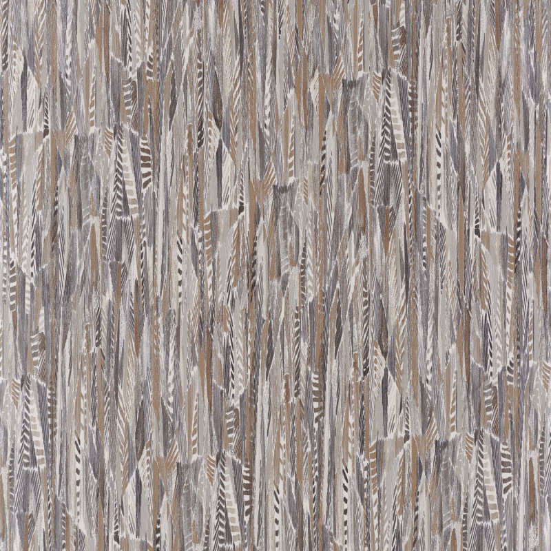 Papier peint vinyle sur intissé Lahna beige et taupe - Le Velours - CASAMANCE - 74654758
