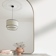 Papier peint Le Merveilleux trompe l'œil rosace - 48cm Ø - Moulures&Co - Casadeco - MOCO201440222
