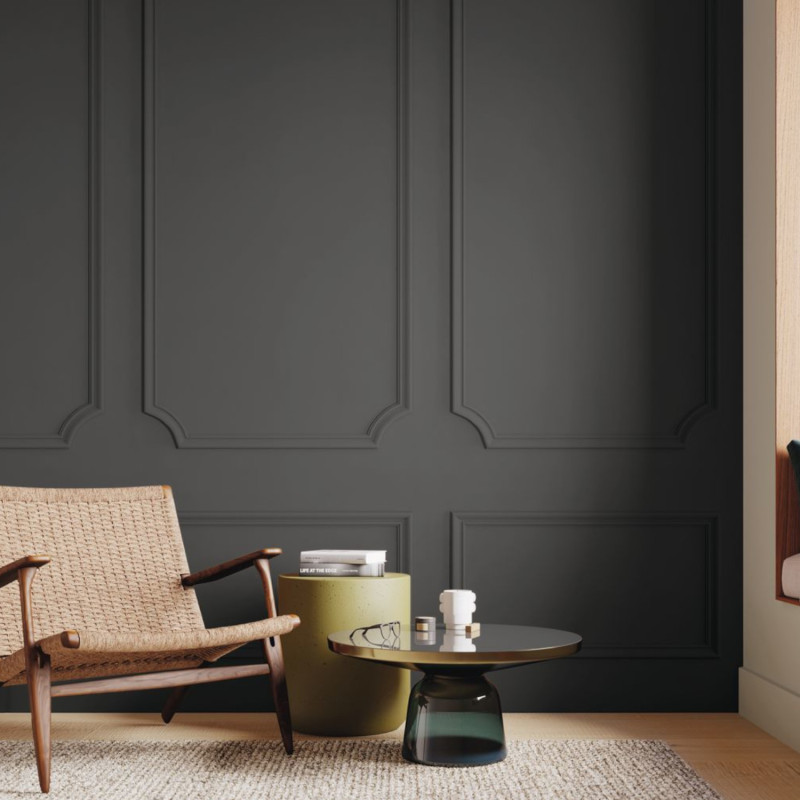 Panoramique intissé Le Boudoir anthracite - 90X310cm - Moulures&Co - Casadeco - MOCO201399724
