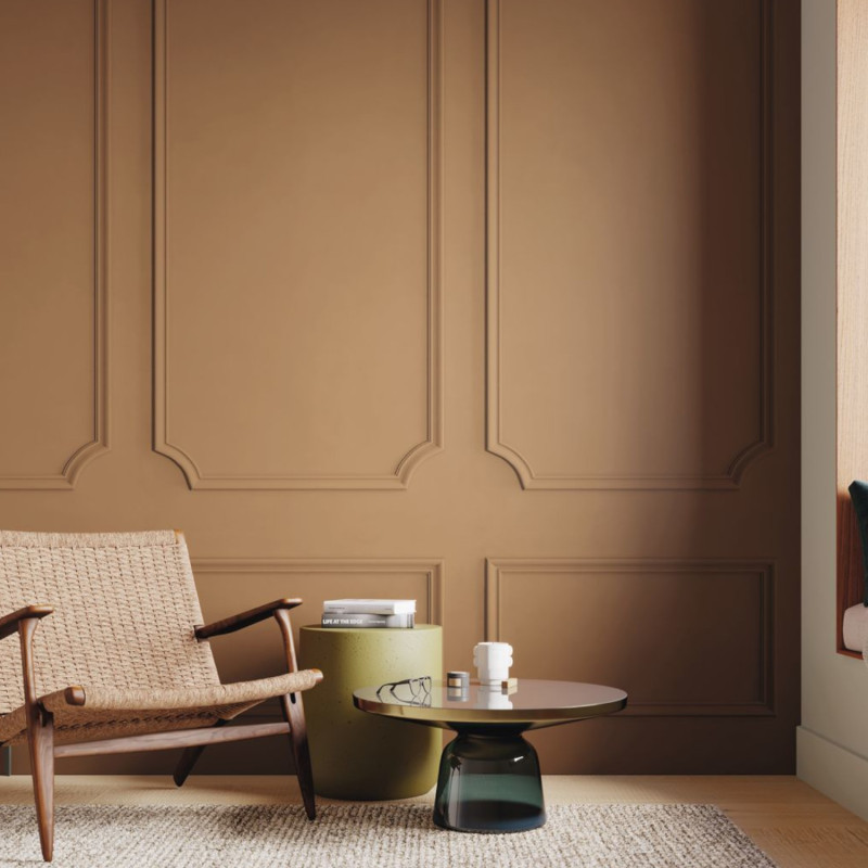 Panoramique intissé Le Boudoir miel - 90X310cm - Moulures&Co - Casadeco - MOCO201392124