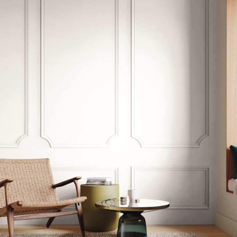 Panoramique intissé Le Boudoir blanc antique - 90X310cm - Moulures&Co - Casadeco - MOCO201390024