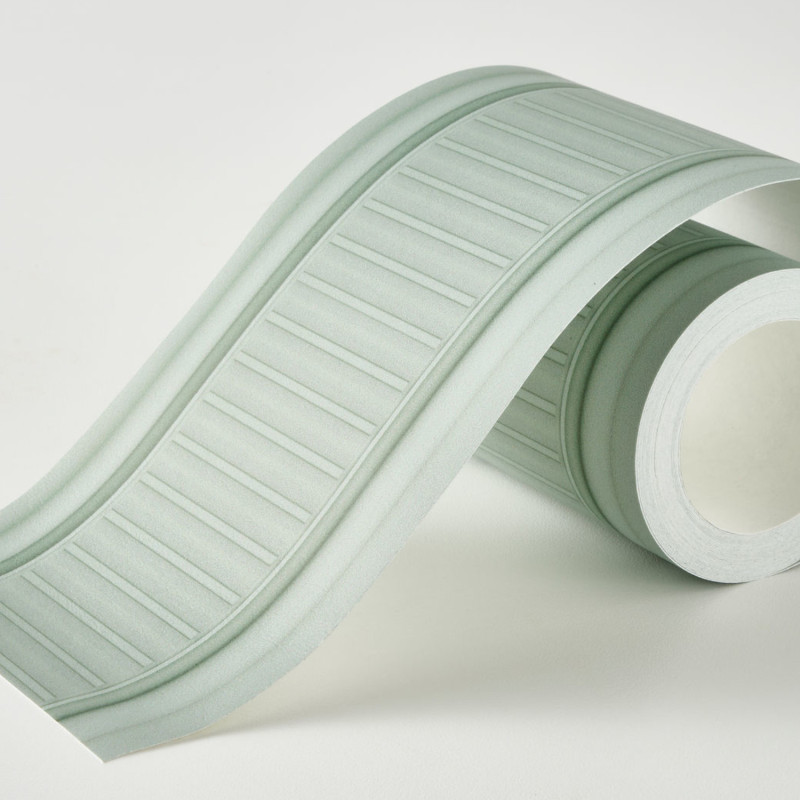 Frise papier peint intissé La Comtesse vert céladon - Moulures&Co - Casadeco - MOCO201367722