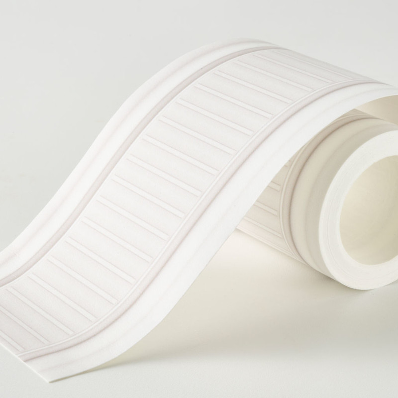 Frise papier peint intissé La Comtesse blanc antique - Moulures&Co - Casadeco - MOCO201360751