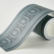 Frise papier peint intissé La Baronne bleu pétrole - Moulures&Co - Casadeco - MOCO201356692