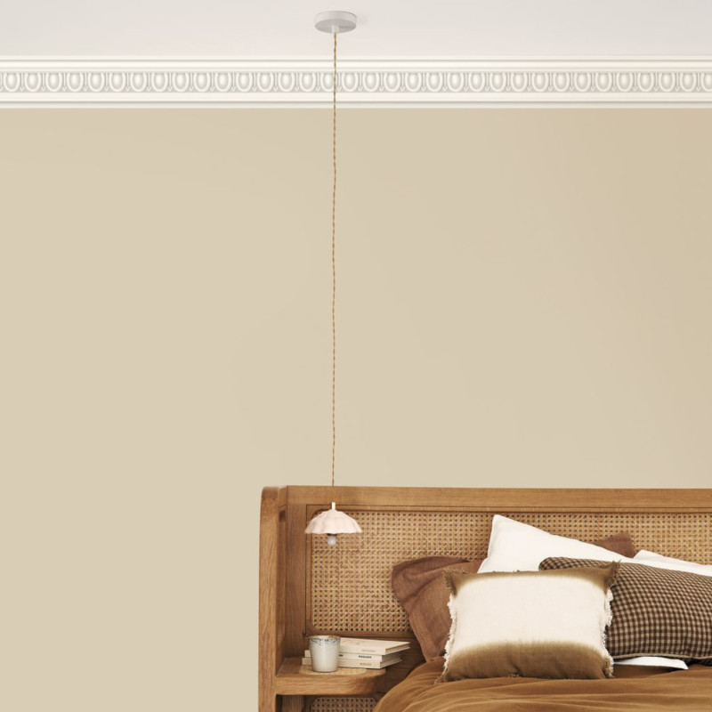 Frise papier peint intissé La Baronne beige ficelle - Moulures&Co - Casadeco - MOCO201351634